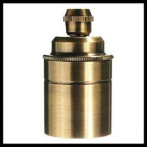 Ledson Yellow Brass E27 Light Bulb Holder - Vintage Style, Ce Rohs Certified