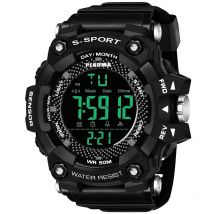 Sanse Unisex Digital Water Resistant Rubber Strap Watch - Assorted Colours
