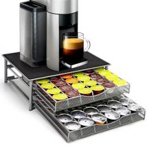 Vinsani Double Drawer Coffee Pod Organiser - Holds 50 Pods