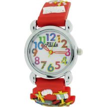 Relda Children's 'pirates A'hoy' Analogue Watch - Red Silicone Strap