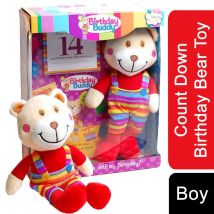 Birthday Buddy Teddy Bear - Birthday Countdown Toy For Boys & Girls