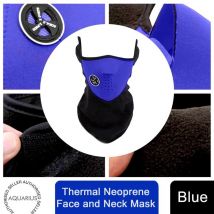 Fizzy Peach Aquarius Thermal Neoprene Face & Neck Mask - Blue