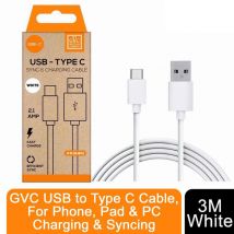 Gvc 3m Usb To Usb-c Cable - White