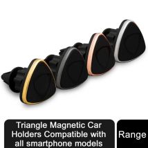 Magnetic Triangle Car Mount For Smartphones - Universal Hands-free Navigation