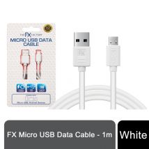 Fx Factory Powabud Micro Usb Data Cable - White