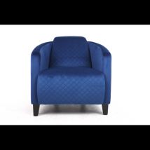 Msl Blue Velvet Armchair - 86cm