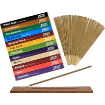 Natural Choice Incense 12-fragrance Gift Pack With Wooden Burner Holder