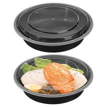 Vinsani 20pk Round Meal Prep Containers - 1 Compartment