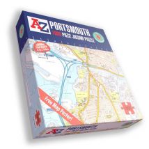A To Z Portsmouth Map 1000 Piece Jigsaw Puzzle - Detailed City Landmarks