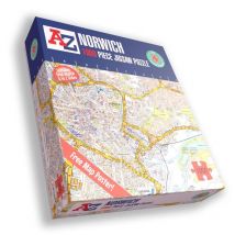 A To Z Norwich Map 1000 Piece Jigsaw Puzzle