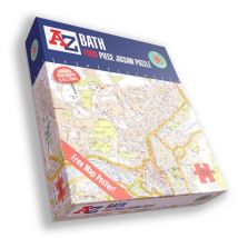 A To Z Bath 1000 Piece Jigsaw Puzzle - Detailed Map
