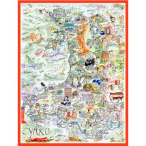 Tim Bulmer 1000 Piece Map Of Wales Jigsaw Puzzle
