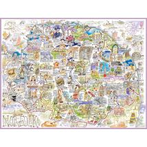 Tim Bulmer Map Of Norfolk 1000 Piece Jigsaw Puzzle