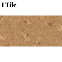 Corksystem Natural Cork Decorative Wall Tiles - 0.18m2 Coverage, 3mm Thick