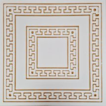 Alpina Decorations White & Gold Decorative Wall & Ceiling Panels - 2m² Coverage - 8 Panels