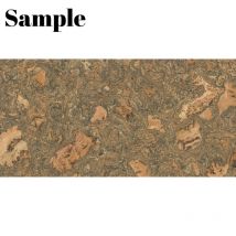 Corksystem Grey Decorative Cork Wall Tile Sample Strip - 30x5cm - 3mm Thick