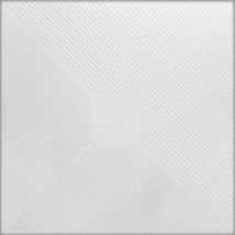 Alpina Decorations White Decorative Ceiling & Wall Panels - 2m2 (21.52 Sqft) - 500mm X 500mm