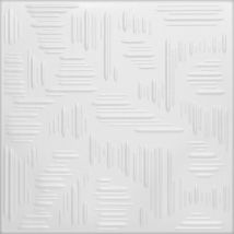 Alpina Decorations White Decorative Ceiling & Wall Panels - 2m² Coverage, 8 Panels