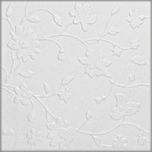 Alpina Decorations White Decorative Ceiling & Wall Panels - 2m² Coverage, 500mm X 500mm Each