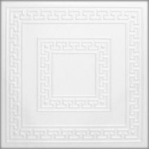 Alpina Decorations White Decorative Ceiling & Wall Panels - 500mm X 500mm - 2m2 - 8 Panels