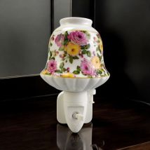 Msl 8-inch Led Nightlight - Floral Design Pink & Orange