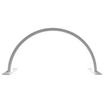 Native Lighting White Aluminium Desk Curve Lamp - Half-moon Shadow-free 5-step Dimmer