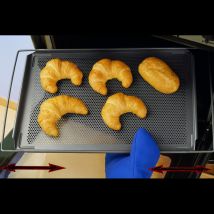 Avilo Adjustable Perforated Baking Shelf - Non-stick, 43cm-59cm Extendable