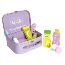 Lelin Wooden Toiletry Set 9 Pieces - Comb, Brush, Mirror, Hairdryer