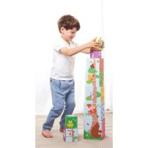 Lelin Wooden Stacking Cube Set (1-10) - Educational Toy