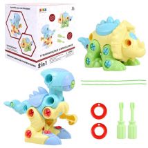 Soka Play Imagine Learn Diy Dino Construction Toy - Blue & Yellow