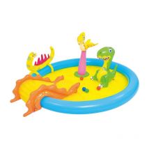 Sun Club Inflatable Dinosaur Play Pool - 2m Diameter With Water Spray - For Kids