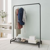 Direct Online Houseware Black Powder Coated Clothes Rail - Black