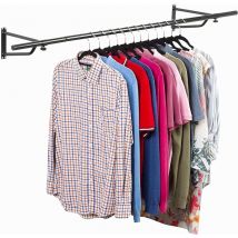 Direct Online Houseware Black Powder Coating 1.2m Garment Rail