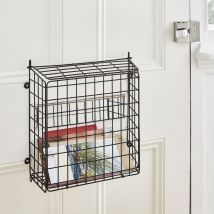 Direct Online Houseware Black Letter Box Catcher Cage With Lift-up Lid
