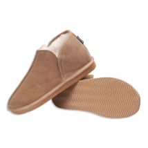 Nordvek Premium Suede Boot Slippers With Rubber Sole