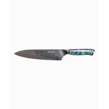 Makan 8.5" Sky Blue Chef Knife - Forged Steel, Ergonomic Grip, Versatile Uk Kitchen Tool