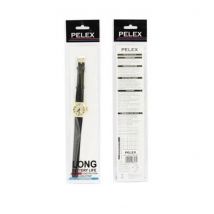 Pelex Gold-tone Leather Strap Ladies Quartz Watch - Black, Glow-in-the-dark