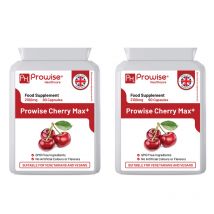Prowise Healthcare Cherry Max+ 2100mg Vegan Capsules - 90 Count, High Strength, Made In Uk