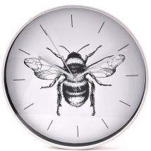 Widdop Hestia Bee Wall Clock Grey 30cm Diameter