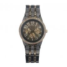 Ny London Gold & Gunmetal Bling Watch Pi-7469