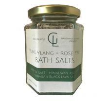 Green Laurels Ylang Ylang & Rose Petal Bath Salts - Relaxing & Detoxifying