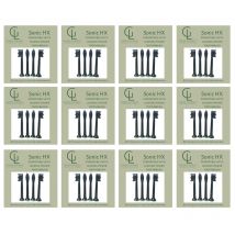 Green Laurels Charcoal-infused Dupont Bristle Recyclable Toothbrush Heads For Sonic Hx - 12 Pack