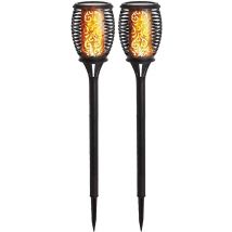 Planet Solar Solar-powered Flame Led Garden Light - Realistic Dancing Flicker