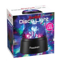 Powertron Starball Disco Light - Dynamic Multi-coloured Projections, Compact & Portable