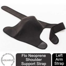 Copper & Flo Neoprene Shoulder Support Strap For Left Arm - Adjustable, Breathable Comfort