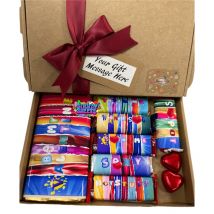 Simway Sweets Be My Valentine Novelty Chocolate Gift Box With Galaxy, Kit Kats, Penguin, Club, Wispa, Breakaway