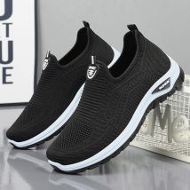 Chaussures pour hommes en automne 2024, chaussures de marche respirantes pour hommes simples, chaussures de papa d'âge moyen et âgées