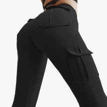 Women's solid color casual yoga leggings