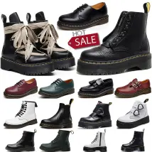 2024 Martins Boots Designer Boot Martin Men Women Sneakers Triple Black White Classic Ankle Short Booties Winter Snow
