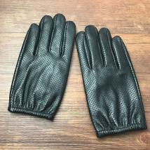 Sheepskin Autumn And Winter Driving Men's Leather Breathable Light Cycling Short Business Fashion Motorcycle Gloves